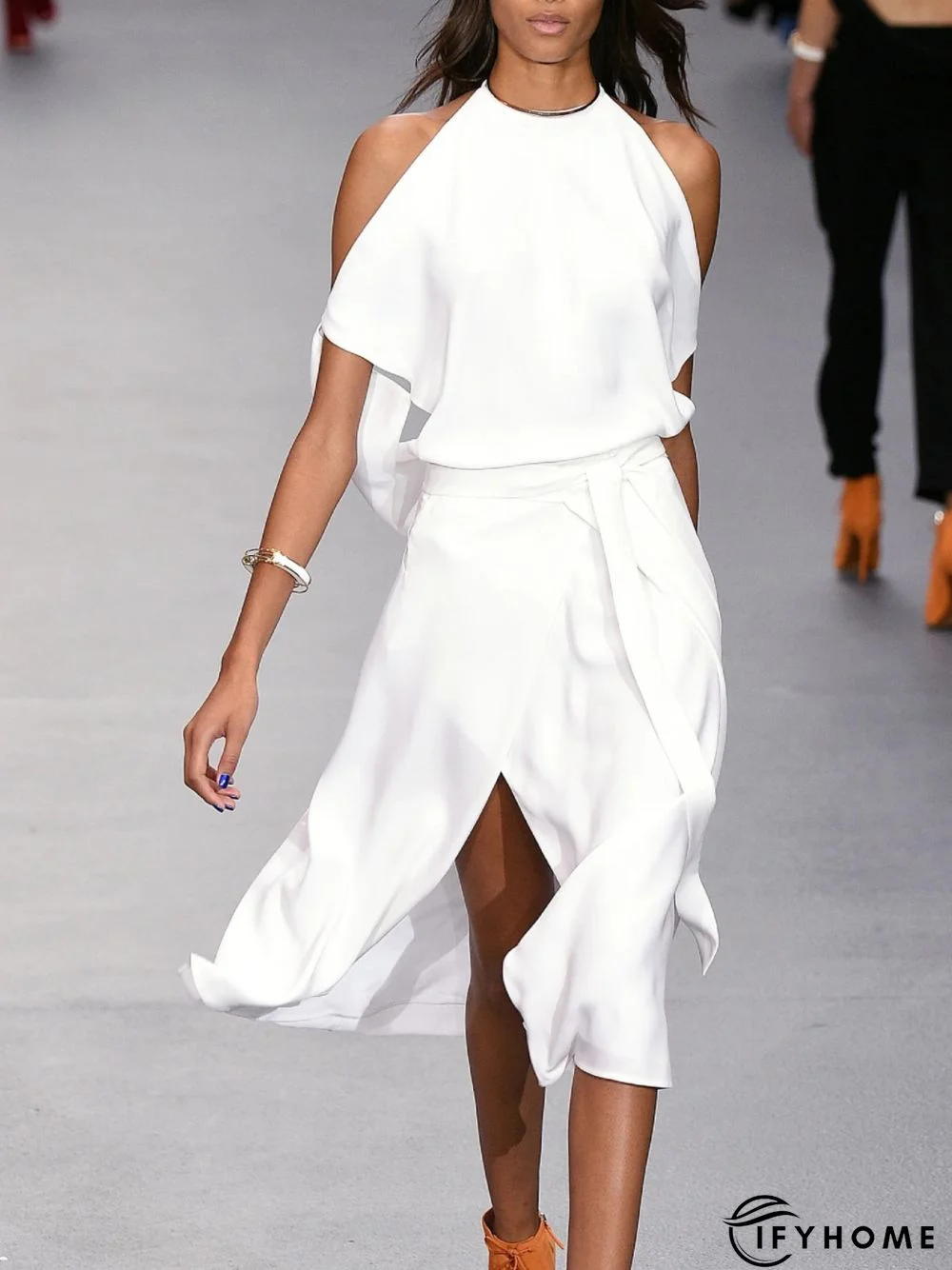 Casual Short Sleeve Round Neck Dress | IFYHOME