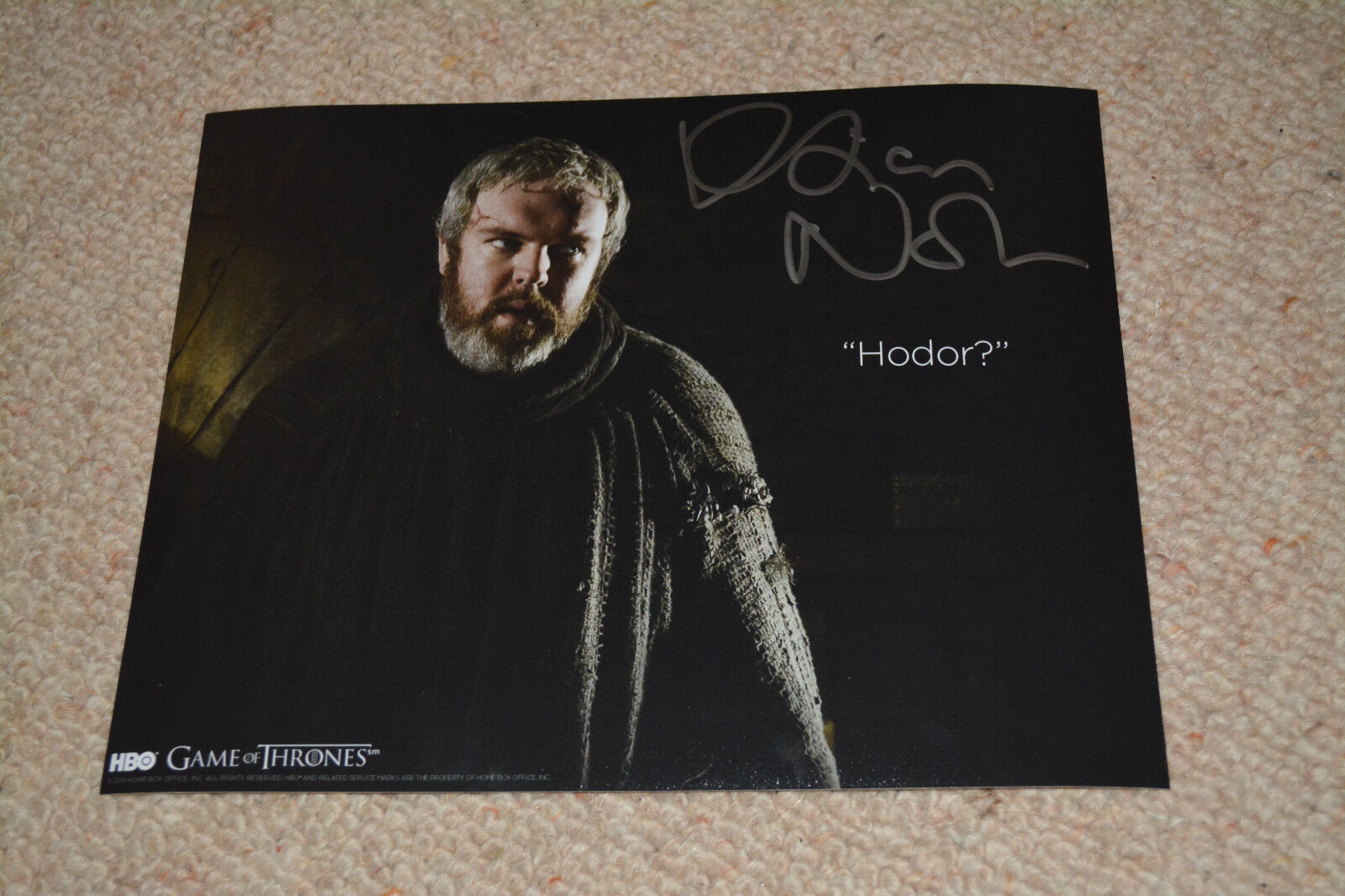 KRISTIAN NAIRN signed autograph In Person 8x10 20x25 cm GAME OF THRONES HODOR