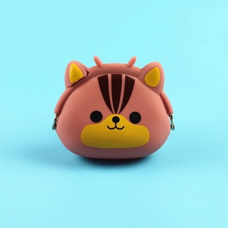 2 Pieces Women’s Animal Silica Gel Buckle Coin Purses