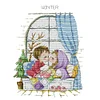 4 Season Window-Winter-14CT Stamped Cross Stitch Kit(29x38cm)