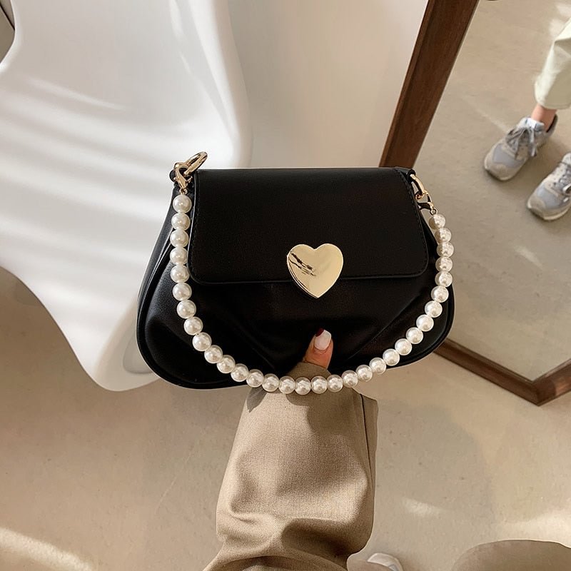 էѧӧܧ Designer Luxury Brand Vintage PU Leather Chain Crossbody Handbags and Purses 2021 Fashion Lady Simple Shoulder Bag