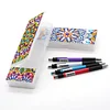 DIY Mandala Shaped Diamond Painting Pencil Box Gift