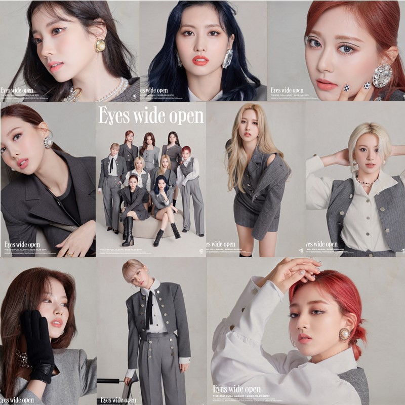 Twice eyes wide open