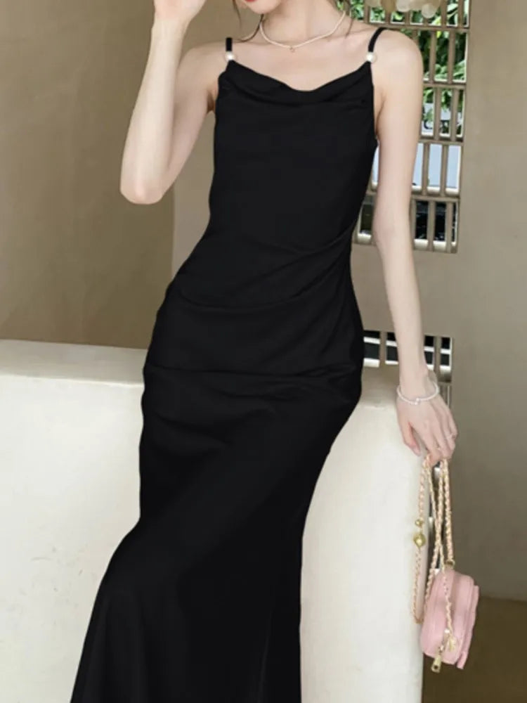Aiertu Sexy Summer Women Spaghetti Strap Bodycon Party Dress Sleeveless Casual Solid Chic Evening Club Birthday Vestidos Female Clothes Aiertu