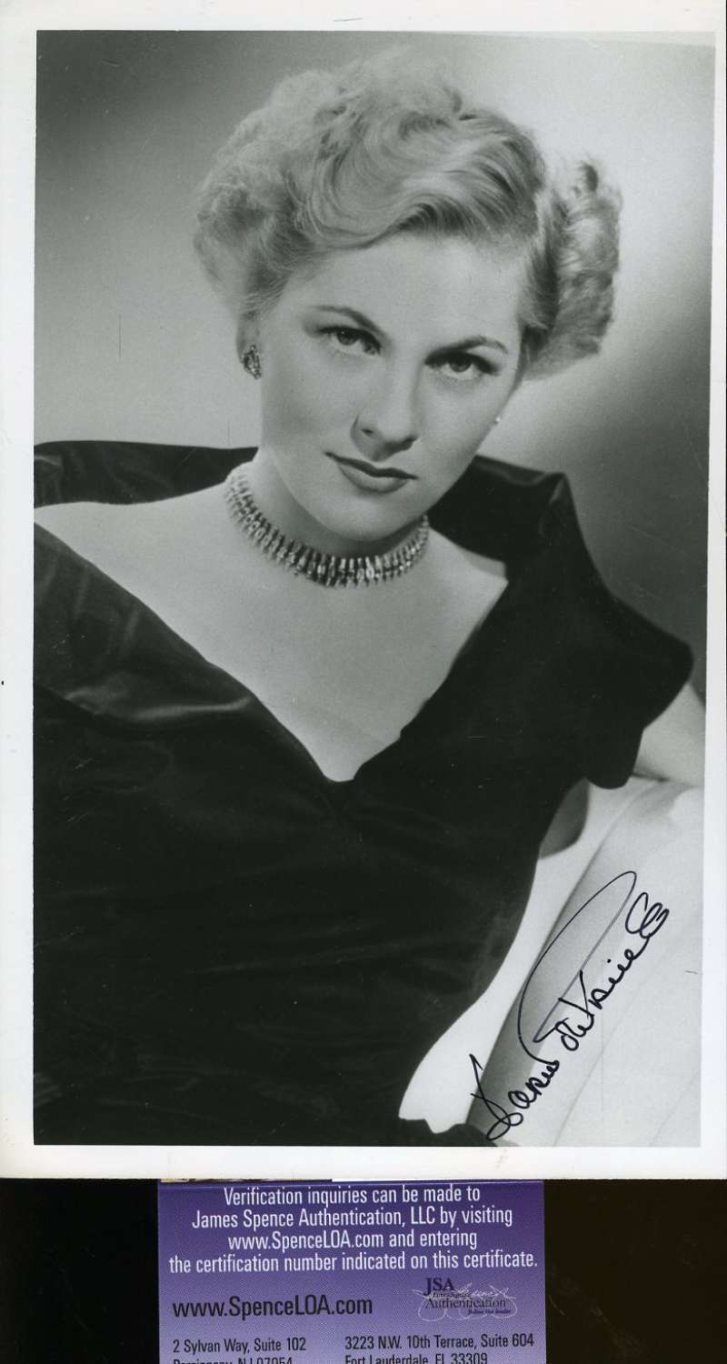 Joan Fontaine Jsa Signed 5x8 Photo Poster painting Authenticated Autograph