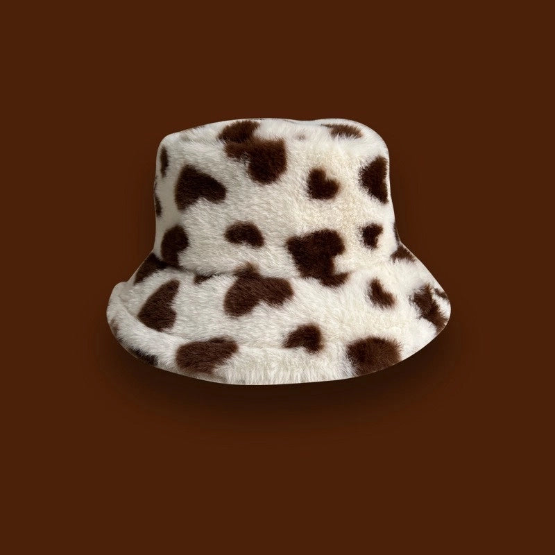 Women’s Vintage Style Heart Shape Curved Eaves Bucket Hat