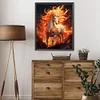 Diamond Painting-DIY Full Round Dril Fire Horse(40*50CM)