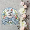 Easter Bunny DIY 2D Flat Acrylic Double Sided Diamond Painting Hanging Pendant