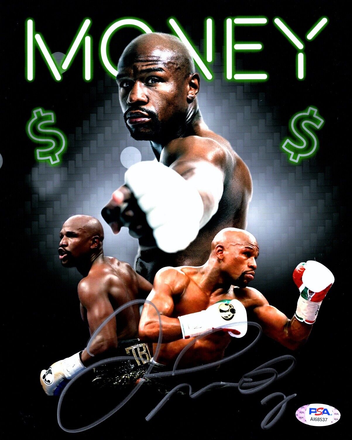 Floyd Mayweather Jr. Signed - Autographed MONEY 8x10 Photo Poster painting + Proof + PSA/DNA COA