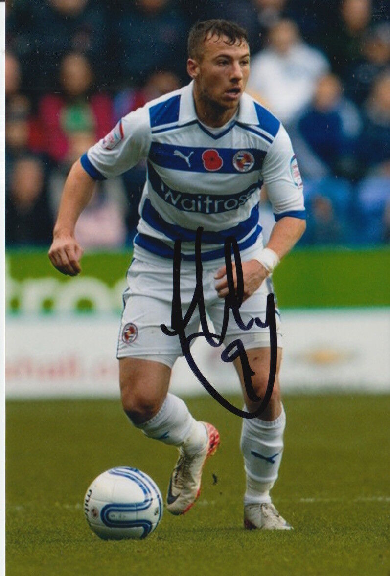 READING HAND SIGNED ADAM LE FONDRE 6X4 Photo Poster painting 1.