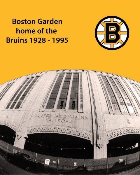 OLD BOSTON GARDEN Aerial Bruins 1928-1995 Glossy 8 x 10 Photo Poster painting Poster Print