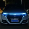 Car Hood LED Light Bar New Start Scanning Streamer Light Hood Light Center Grid Atmosphere Light Hood Light Super Bright Light Guide Light