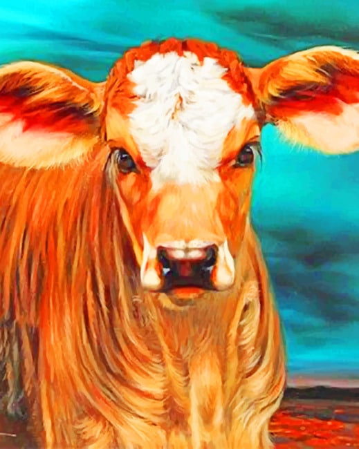 

Aesthetic Cow – Paint By Numbers - 40*50CM, 501 Original