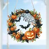 Diamond Painting 2D Flat Acrylic Halloween Hanging Diamond Art Kits Wall Door Decor