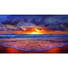 5D DIY Full Round Drill Diamonds Painting Beach Sunrise Home Decor Craft (A5900)