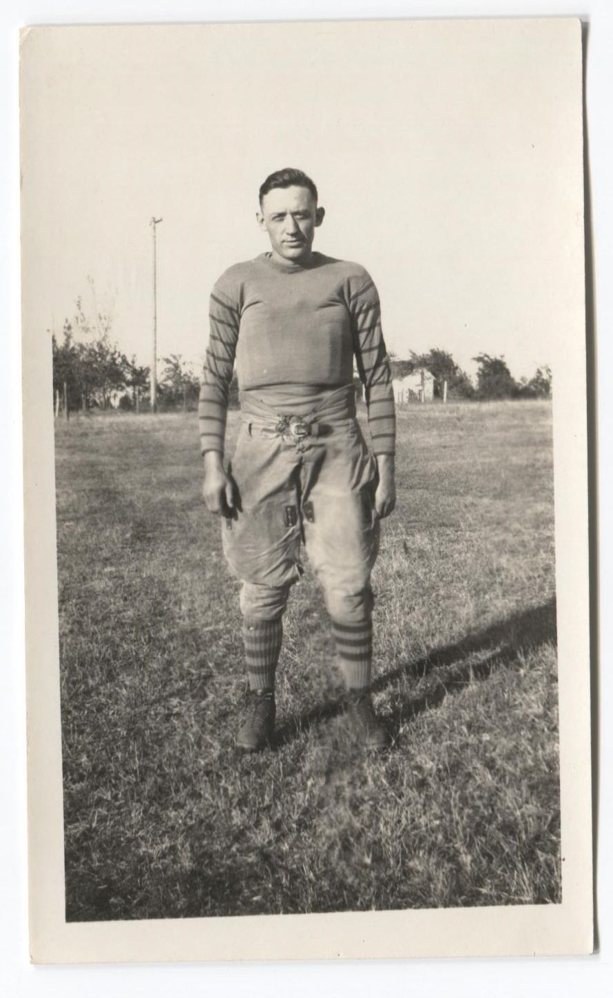 1924 John Harvey Augustana College Football Type 1 Original Snapshot Photo Poster painting