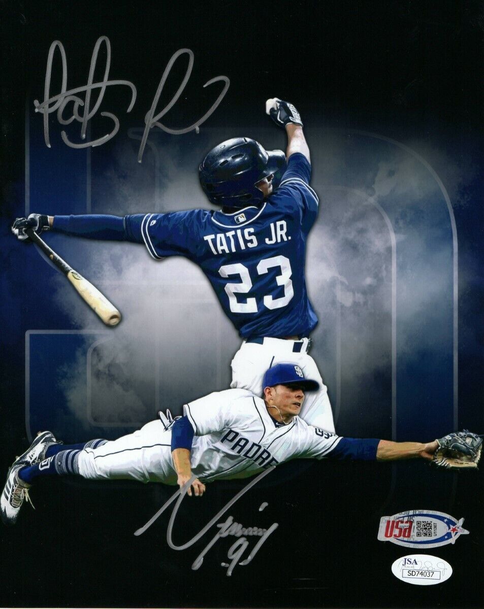 Fernando Tatis Jr. Luis Urias Signed ROOKIE Auto 8X10 Photo Poster painting Padres JSA SD74037