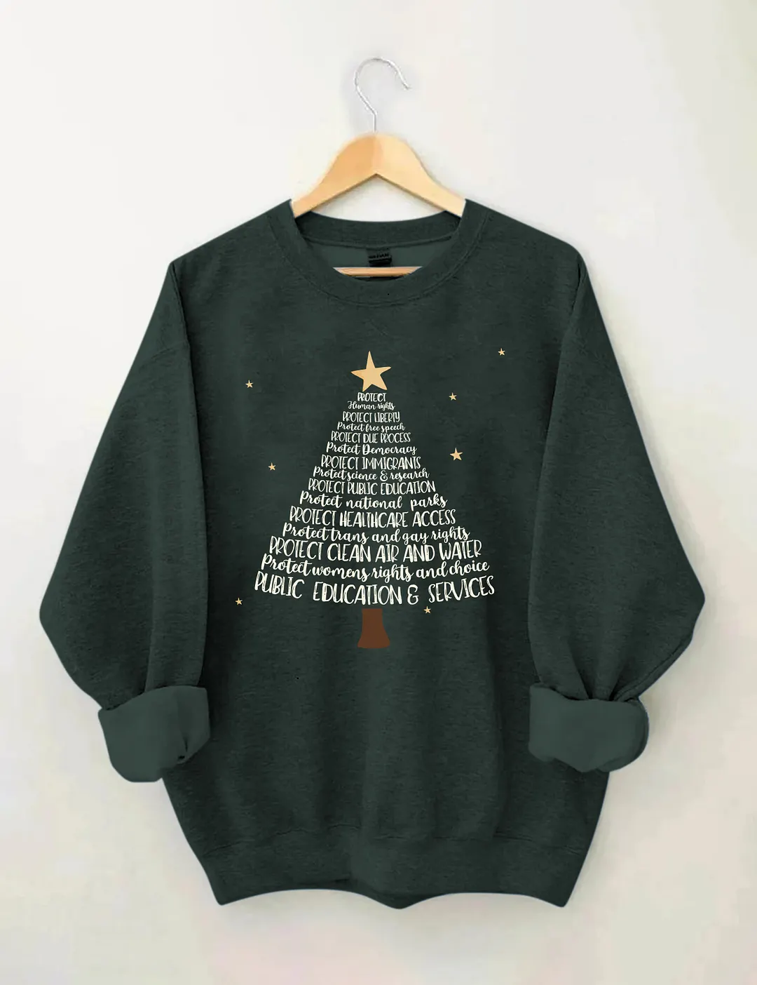 Protect Christmas Tree Sweatshirt