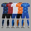 Men's Customizable Summer Sports Shirt Uniform Youth Soccer Jersey Set Name Custom Design Twill Custom Sublimation Short OEM