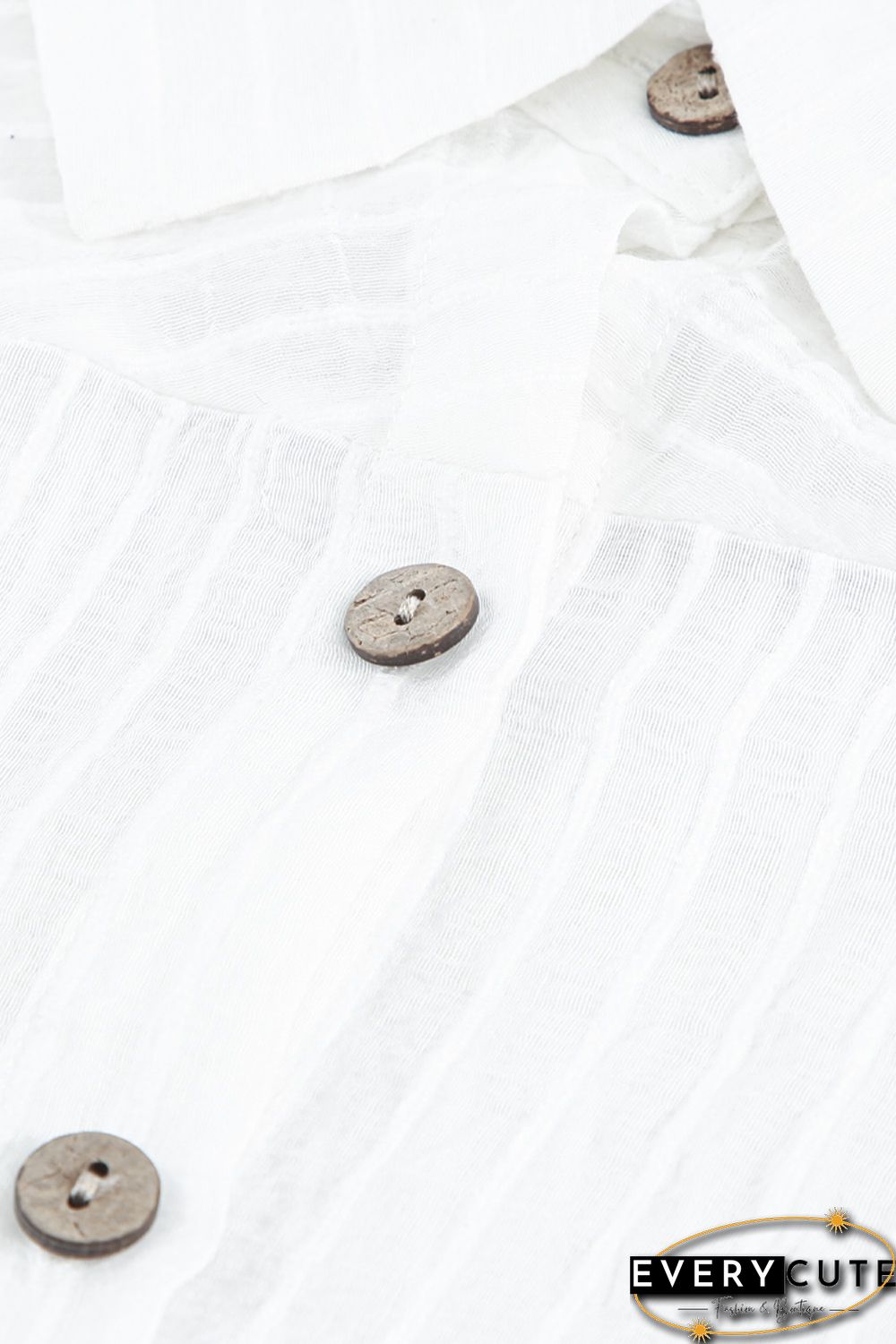 White Striped Shirt Dress Beach Cover up with Belt