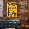 Warning - Metal Tin Signs(8*12Inch/12*16Inch)