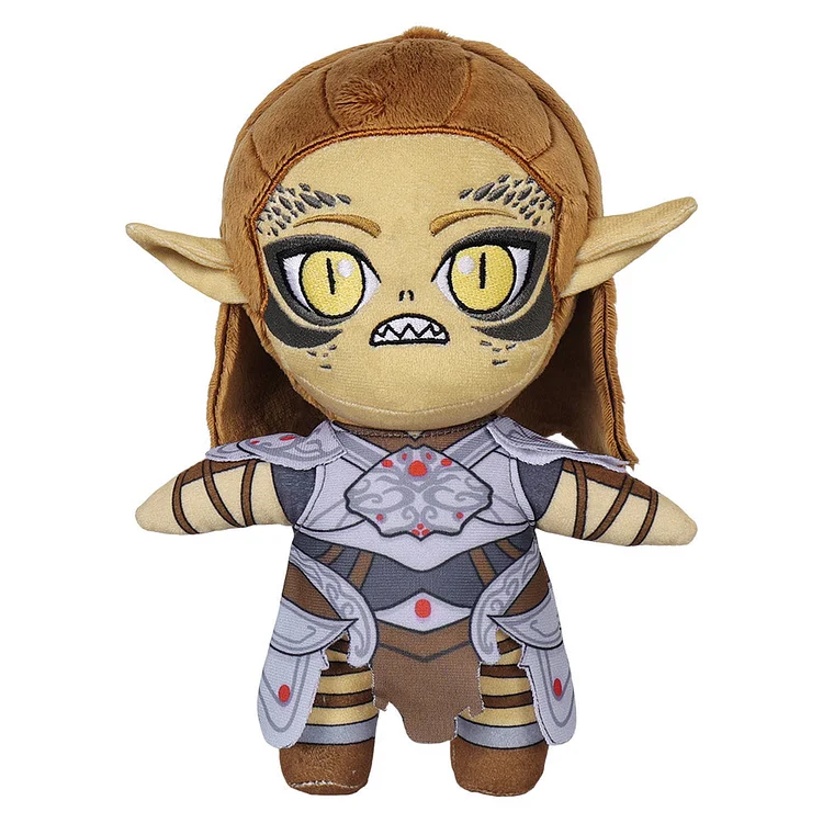 Baldur's Gate Lae'zel Cosplay Plush Toys Cartoon Soft Stuffed Dolls Mascot Birthday Xmas Gift