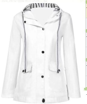 Women's Lightweight Rain Jacket Outdoor Sports Waterproof Plus Size Hooded Raincoat Coat With Pockets
