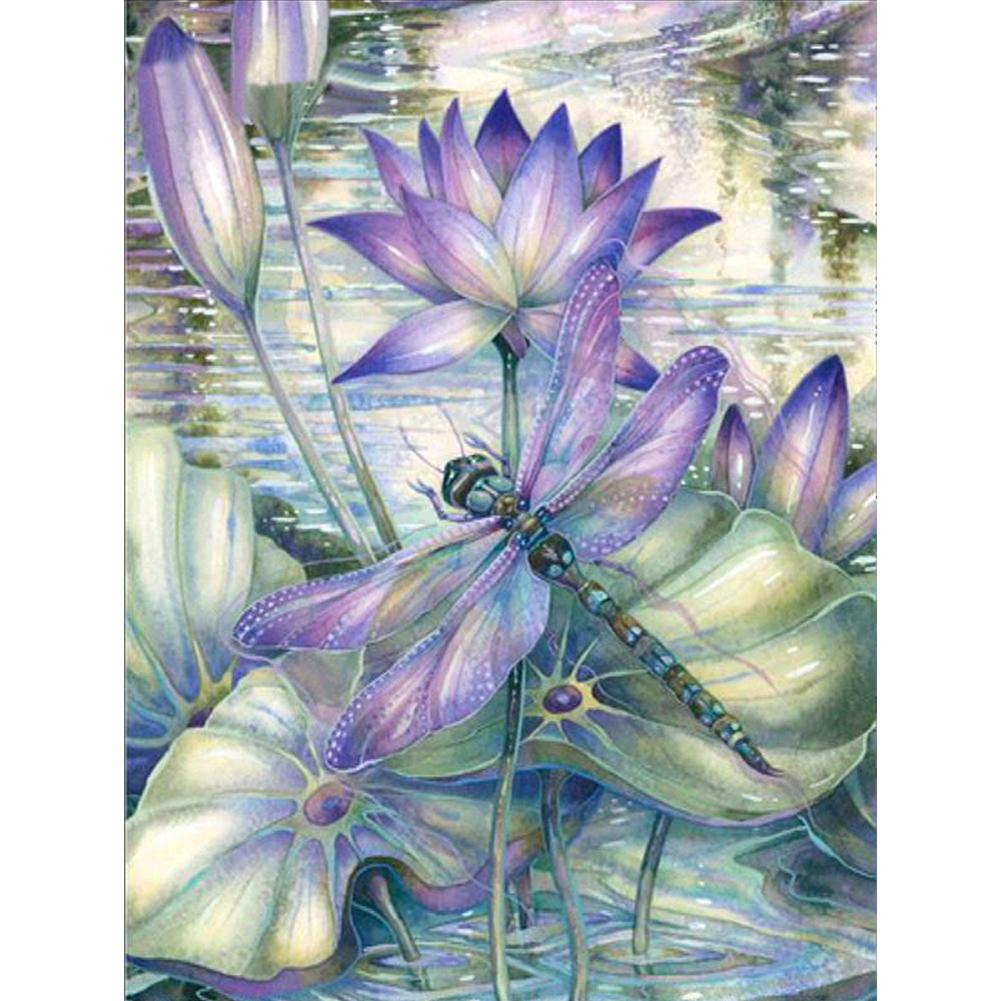 

30*40CM-Round Drill Diamond Painting-Dragonfly, 501 Original