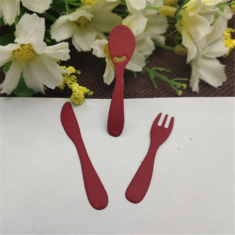 Knife and fork spoon Metal Cutting Dies for DIY Scrapbooking Album Paper Cards Decorative Crafts Embossing Die Cuts