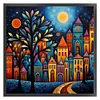 Colorful House - 14CT Counted Cross Stitch - 40*40cm