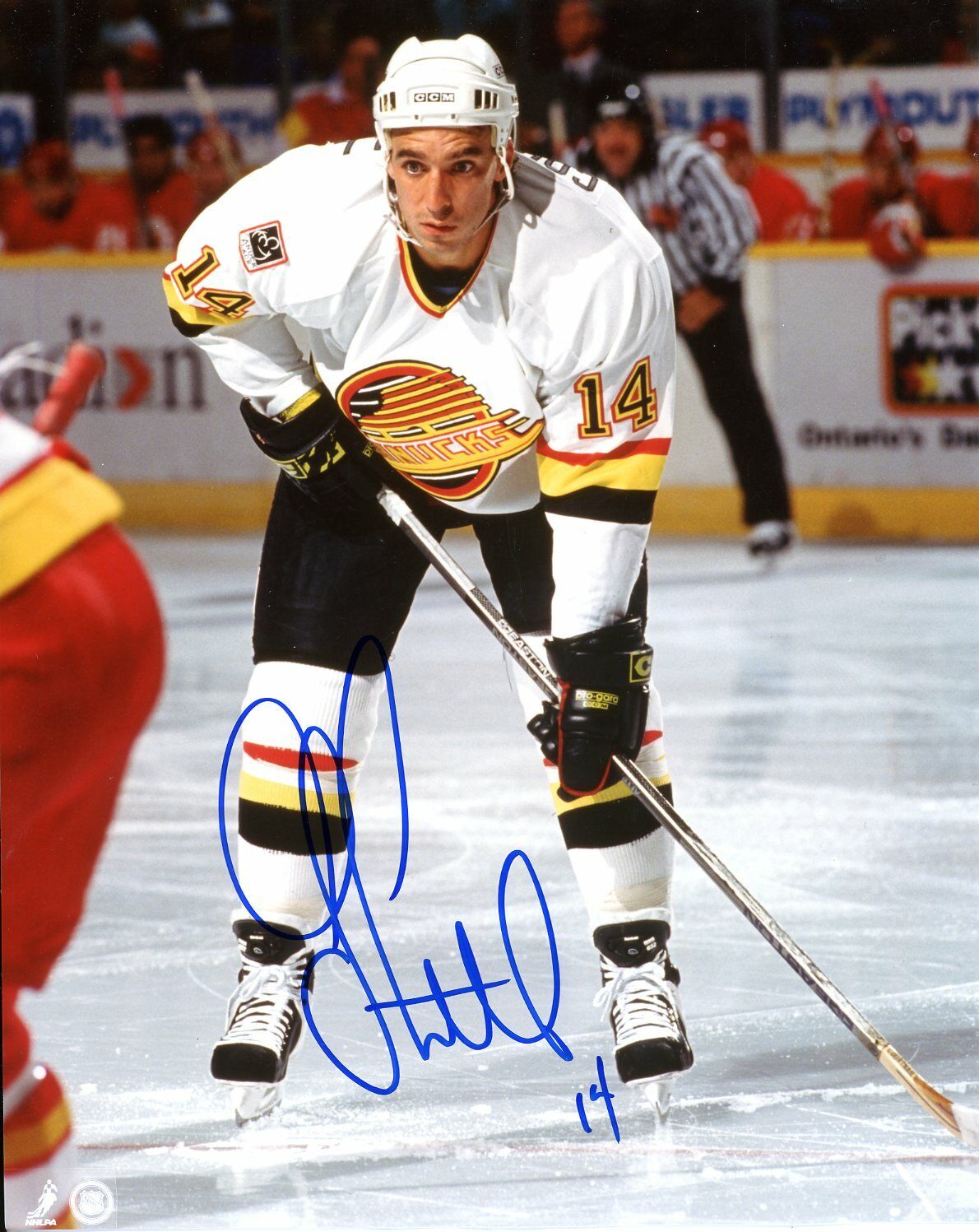 Geoff Courtnall Autographed 8x10 Vancouver Canucks # S237