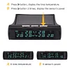 Wireless Car Tire Pressure Monitor 6 External Sensor Digital TPMS USB Solar 7Bar