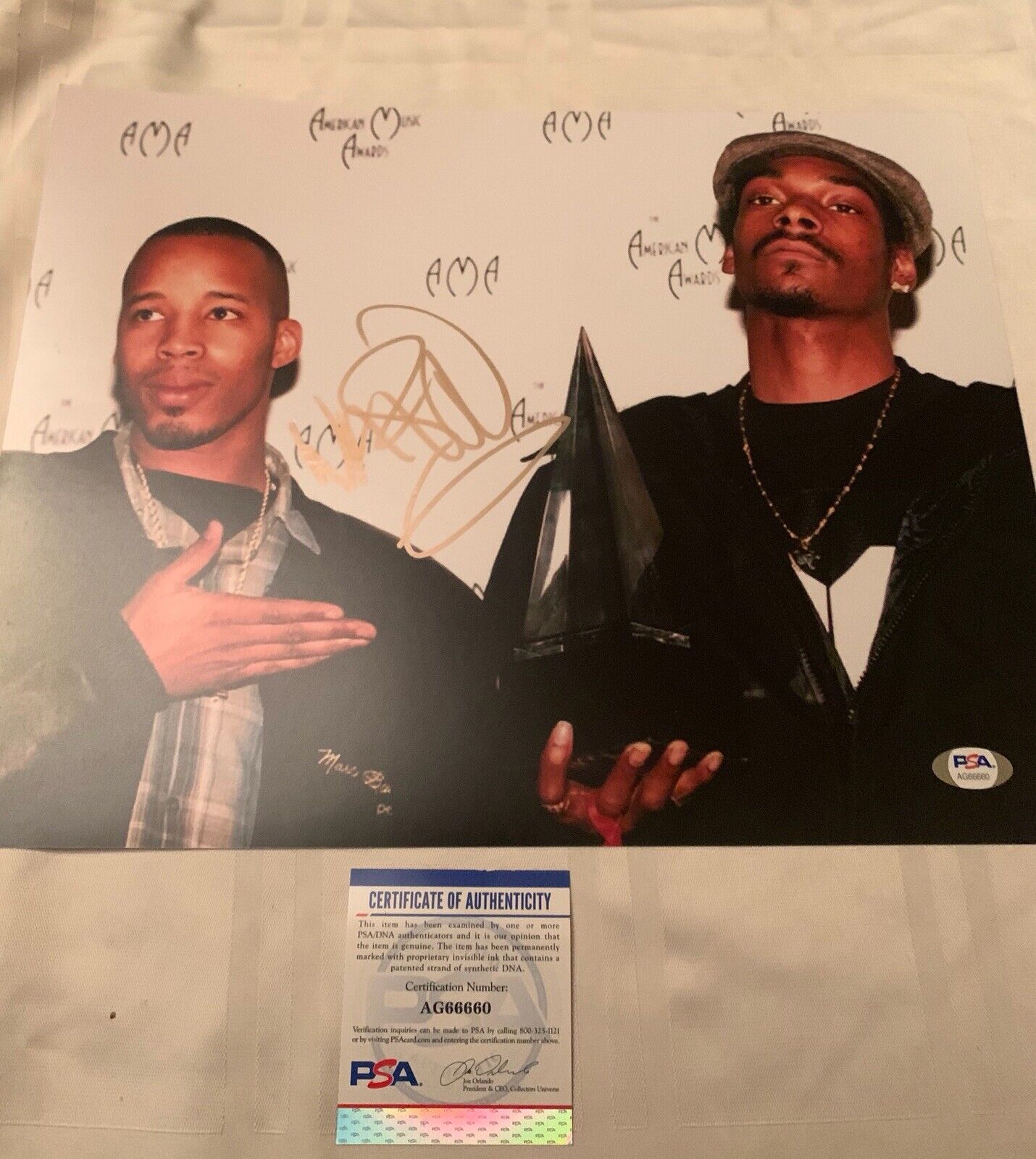 Warren g Signed Photo Poster painting Pic PSA/DNA Coa