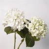 Real Touch Moisture Blue White Hydrangea Artificial Stem Flower