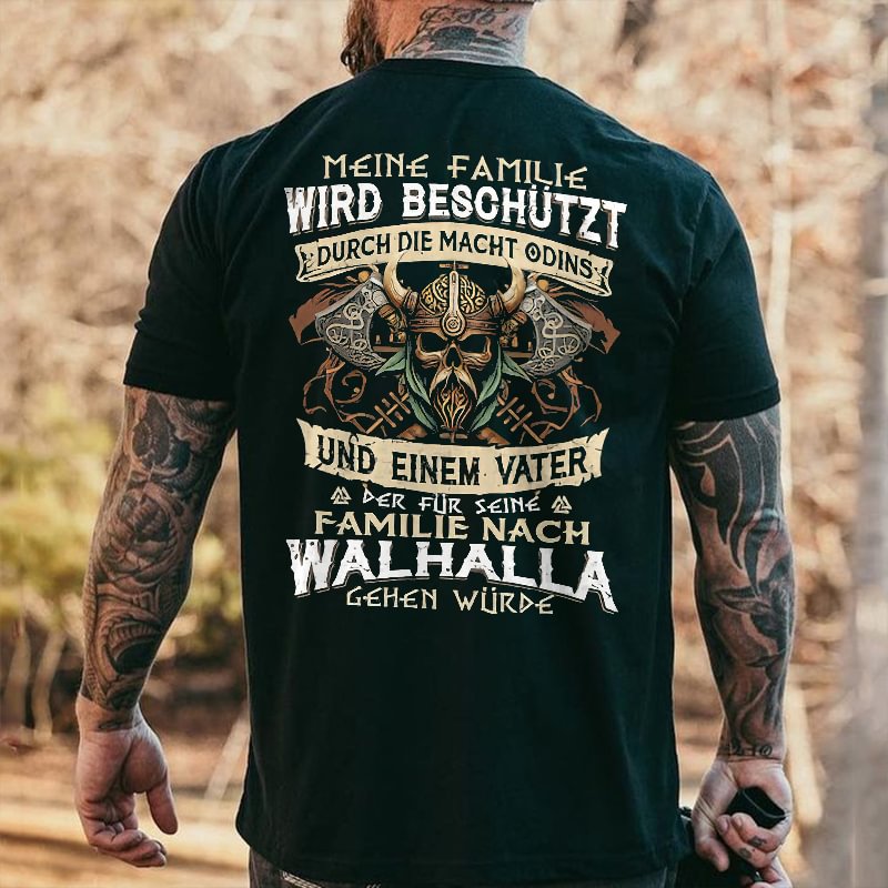 Livereid Meine Familie Wird Beschützt Printed Men's T-shirt - Livereid