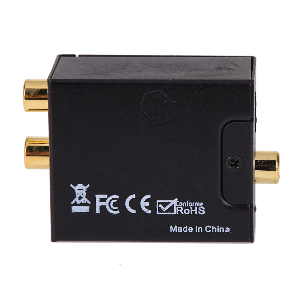 

Digital Optical Coax Coaxial Toslink to Analog RCA L/R Converter Adapter, 501 Original