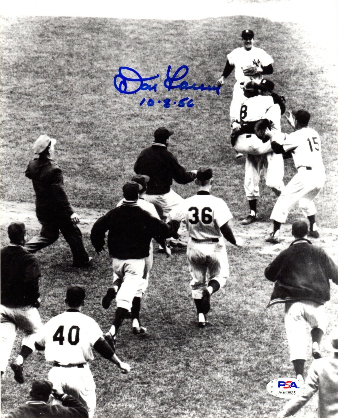 Don Larsen autographed signed inscribed 8x10 Photo Poster painting MLB New York Yankees PSA COA