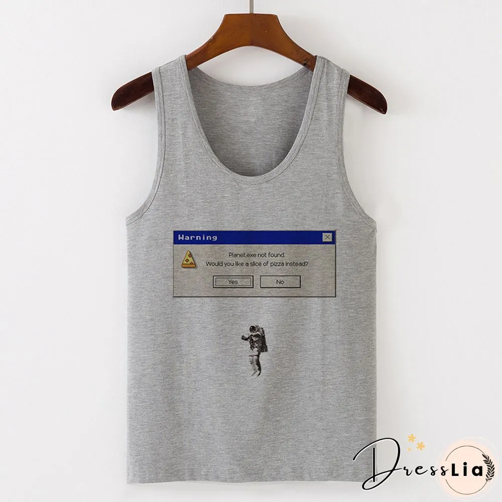Womens Sexy Vest Tank Tops T-Shirt Summer Camisole Universe Print Fashion Streetwear