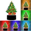 DIY Diamond Painting 7 Color Night Light Lamp Home Decoration Ornament Gift Kit(Christmas Tree)