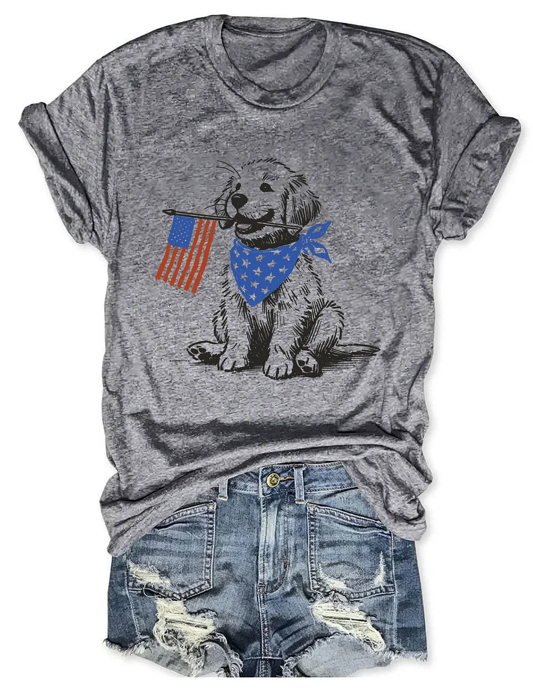 Golden Retriever 4th Of July T-shirt