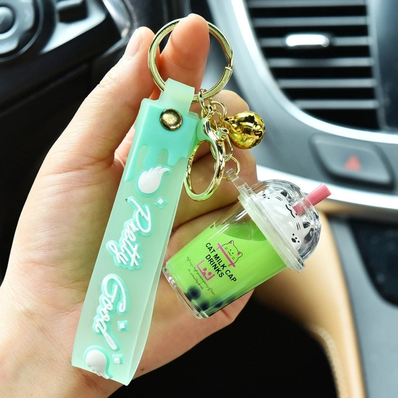 Cute Letter Cup Arylic Women’s Keychain