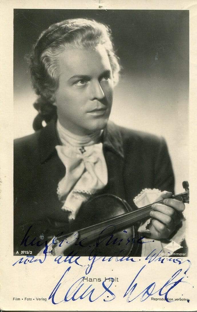 Hans Holt autograph signed vintage Photo Poster painting