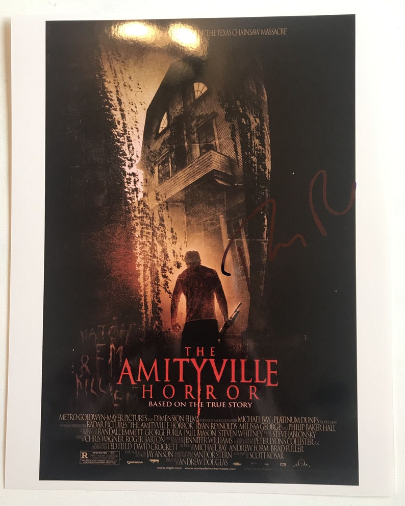 Ryan Reynolds Signed Autographed The Amityville Horror