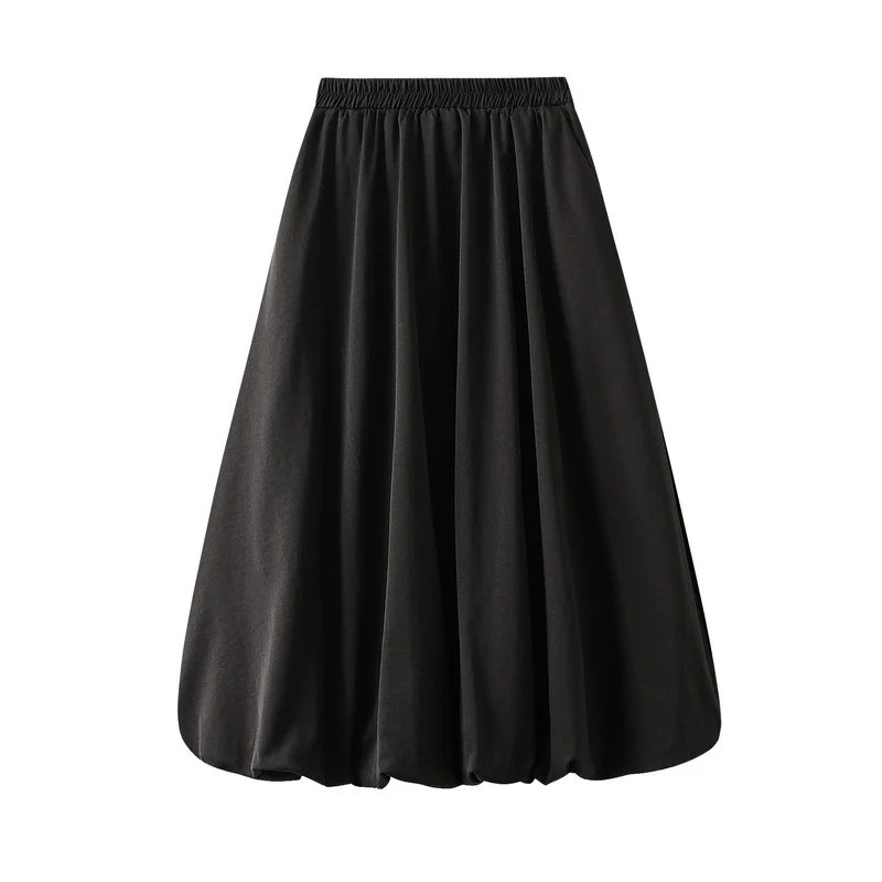 Nigikala Nigikala And Korean Vintage Flower Tacarflies Lantern Skirts Women's Autumn Lazy Casual A-Word Balloon Pample Skirt 2223