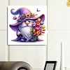 Tulipe et gnome-drille ronde peinture diamant-30*30cm