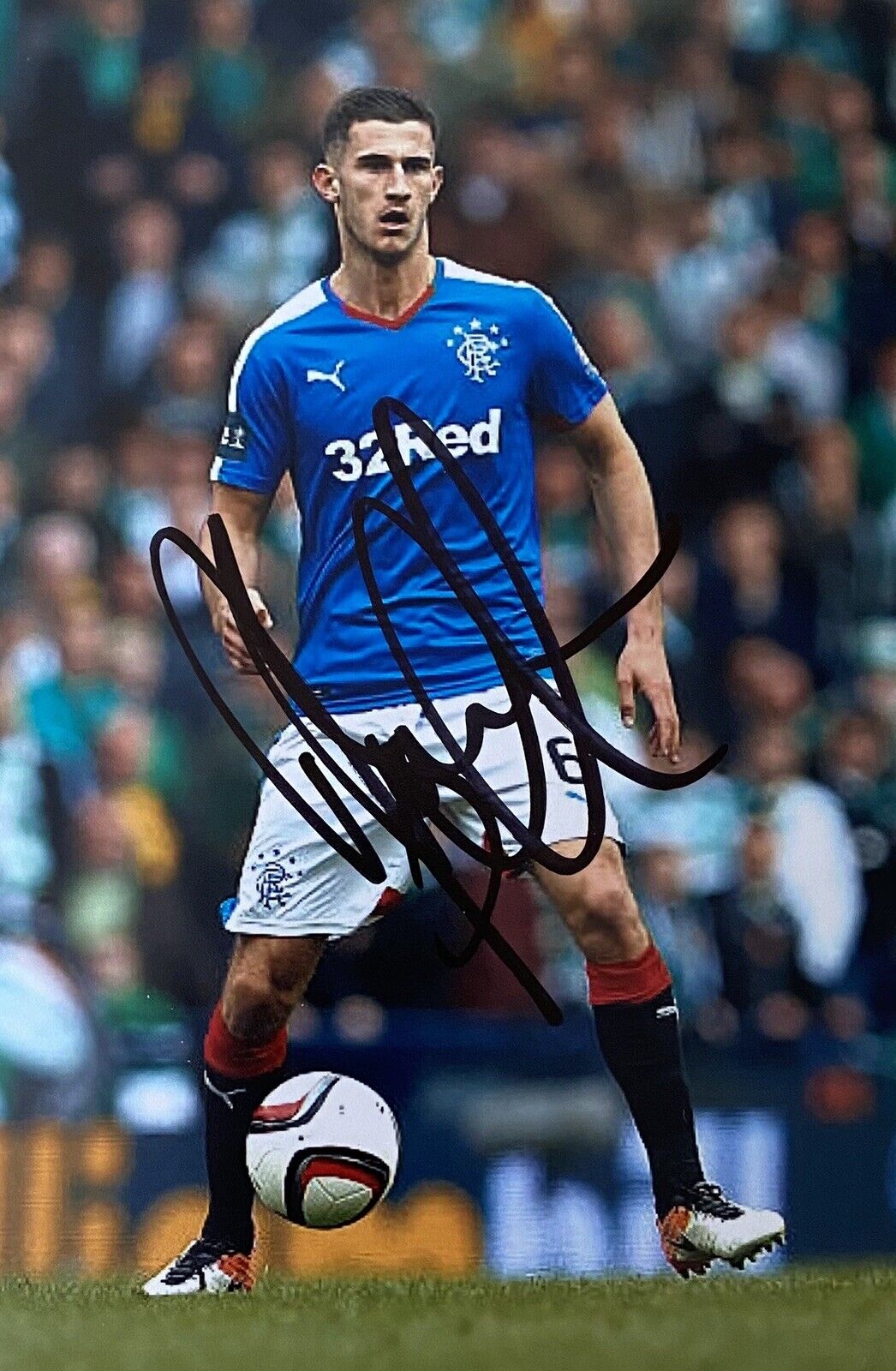 Dominic Ball Genuine Hand Signed Rangers 6X4 Photo Poster painting