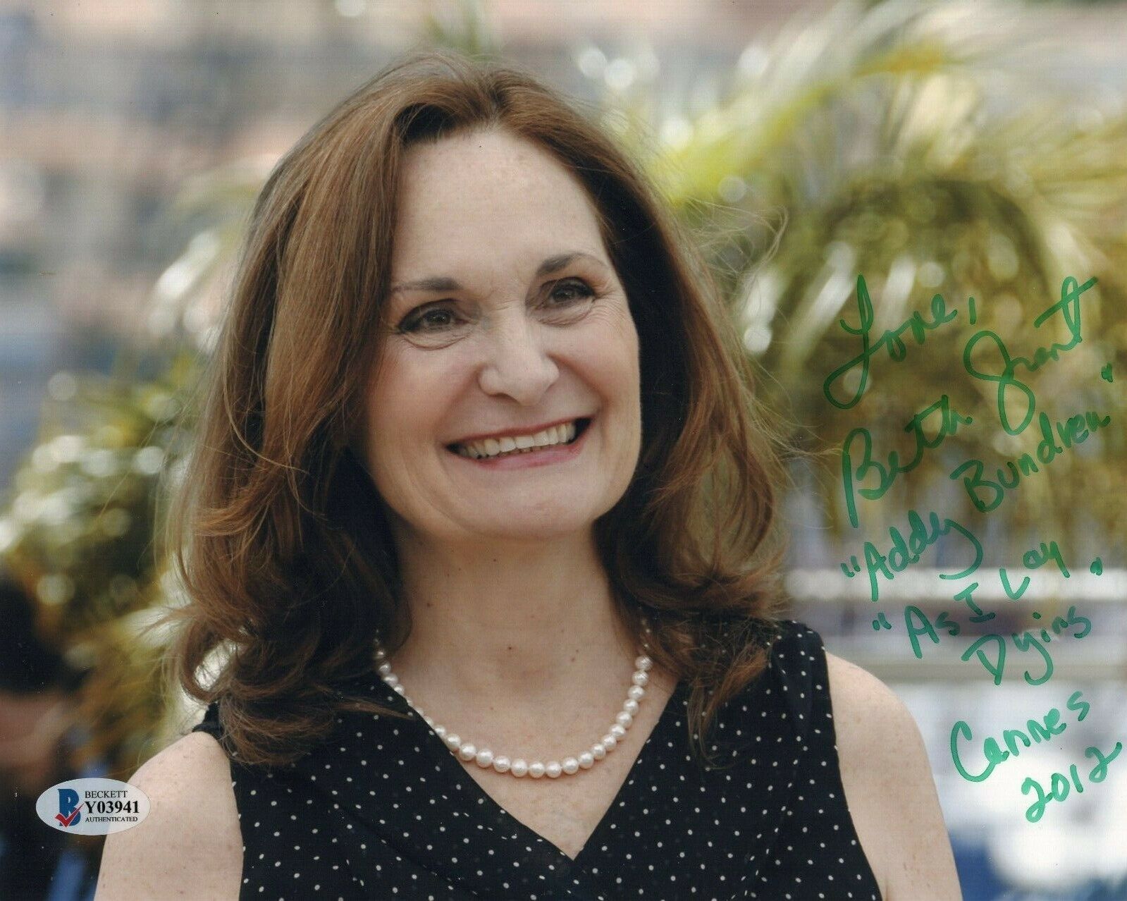 Beth Grant Signed Helen Speed Movie Cannes 8x10 Photo Poster painting w/Beckett COA Y03941