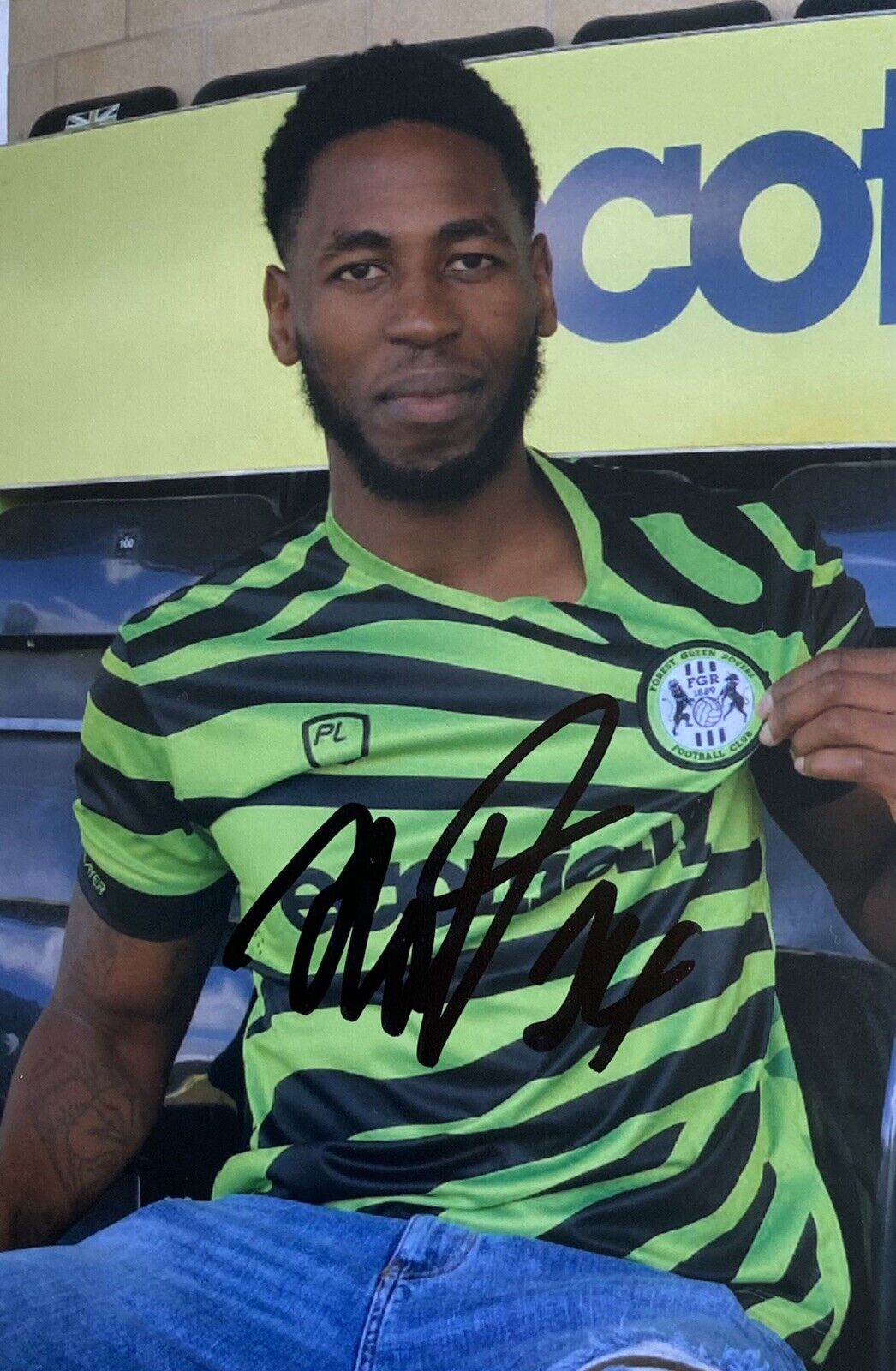 Jamille Matt Genuine Hand Signed Forest Green Rovers 6X4 Photo Poster painting