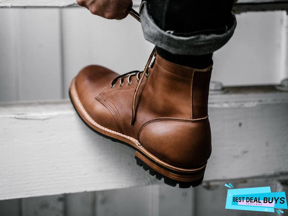 Cow Split Leather Men Boots Comfortable Boots Men Footwear Rubber Ankle Boots Men's Shoes