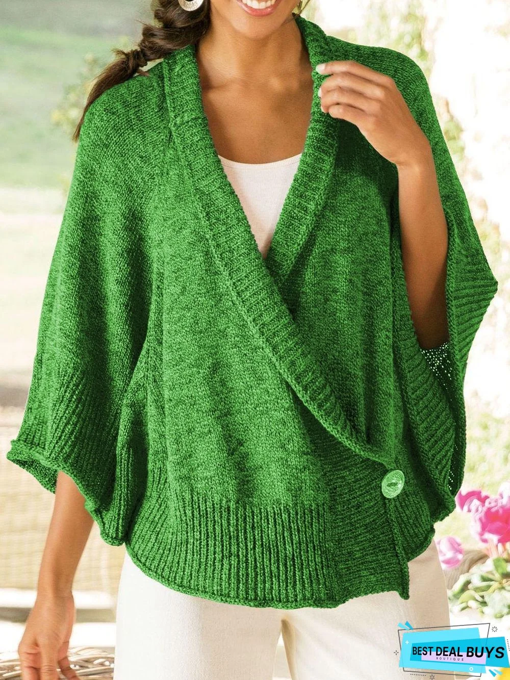 Grey Casual V Neck Long Sleeve Plus Size Outerwear